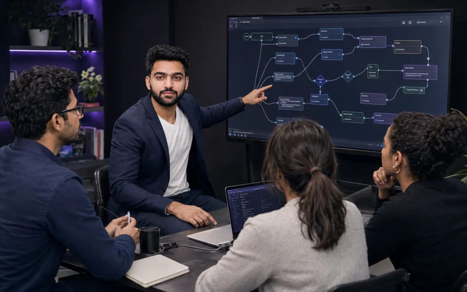 Premium enterprise AI automation command environment