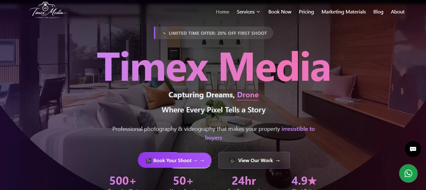 Timex Media website preview 1